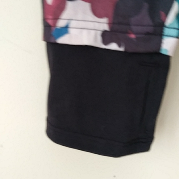 Xersion Hooded Zip Up Layered Look Athletic Jacket XL Black Multicolor - Picture 2 of 16